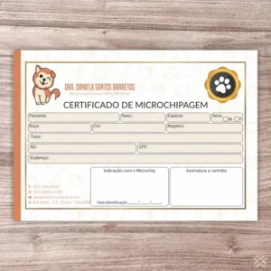 Certificado de Microchip Pet 3084