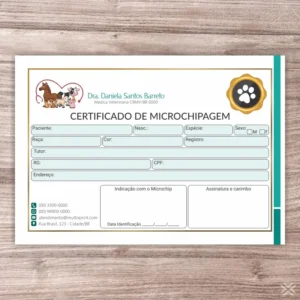 Certificado de Microchip Pet 3095