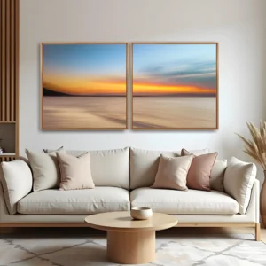 Quadro Floripa Abstrato 3 por Ale Gazola kit duas telas