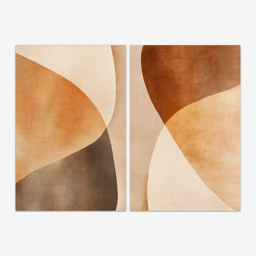 Quadro Abstract In Curves kit duas telas - Imagem 2