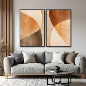 Quadro Abstract In Curves kit duas telas
