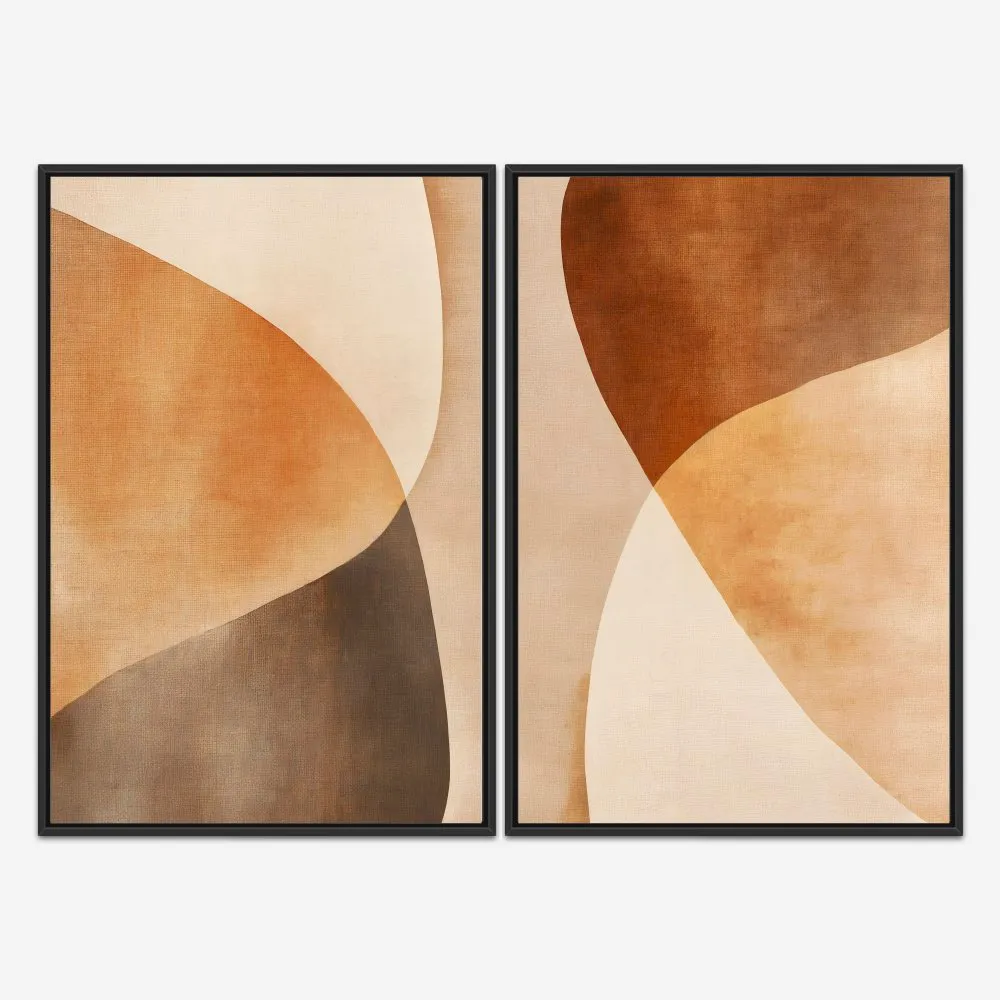 Quadro Abstract In Curves kit duas telas - Imagem 3