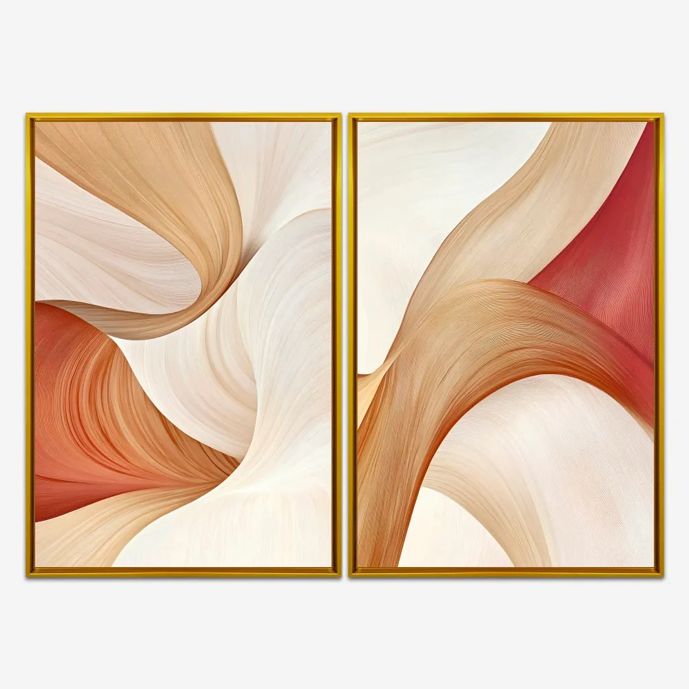 Quadro Winding Curves kit duas telas - Imagem 7