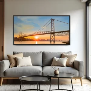 Quadro Floripa Ponte Hercílio Luz por Ale Gazola