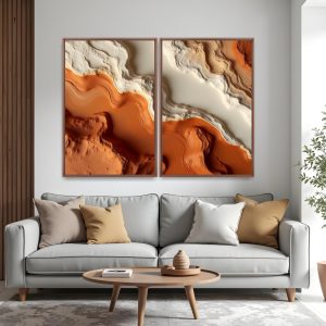 Quadro Rock Texture kit duas telas