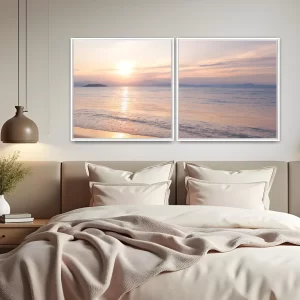 Quadro Sunny Horizon Floripa por Ale Gazola kit duas telas