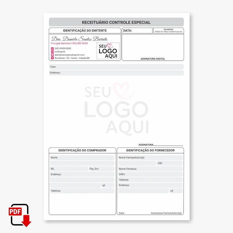 Controle Especial Dentista Digital - Imagem 2