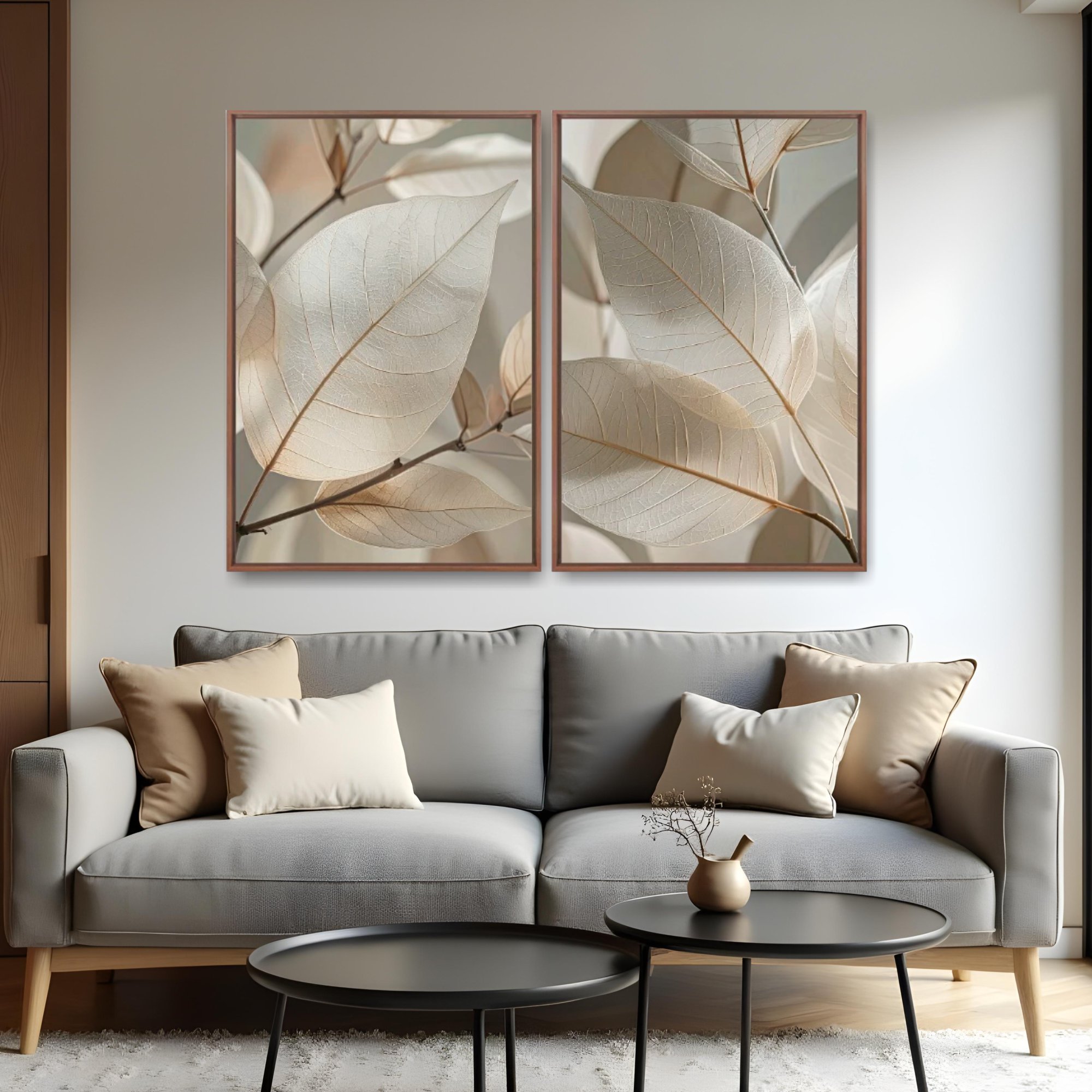 Quadro Splendid Foliage kit duas telas