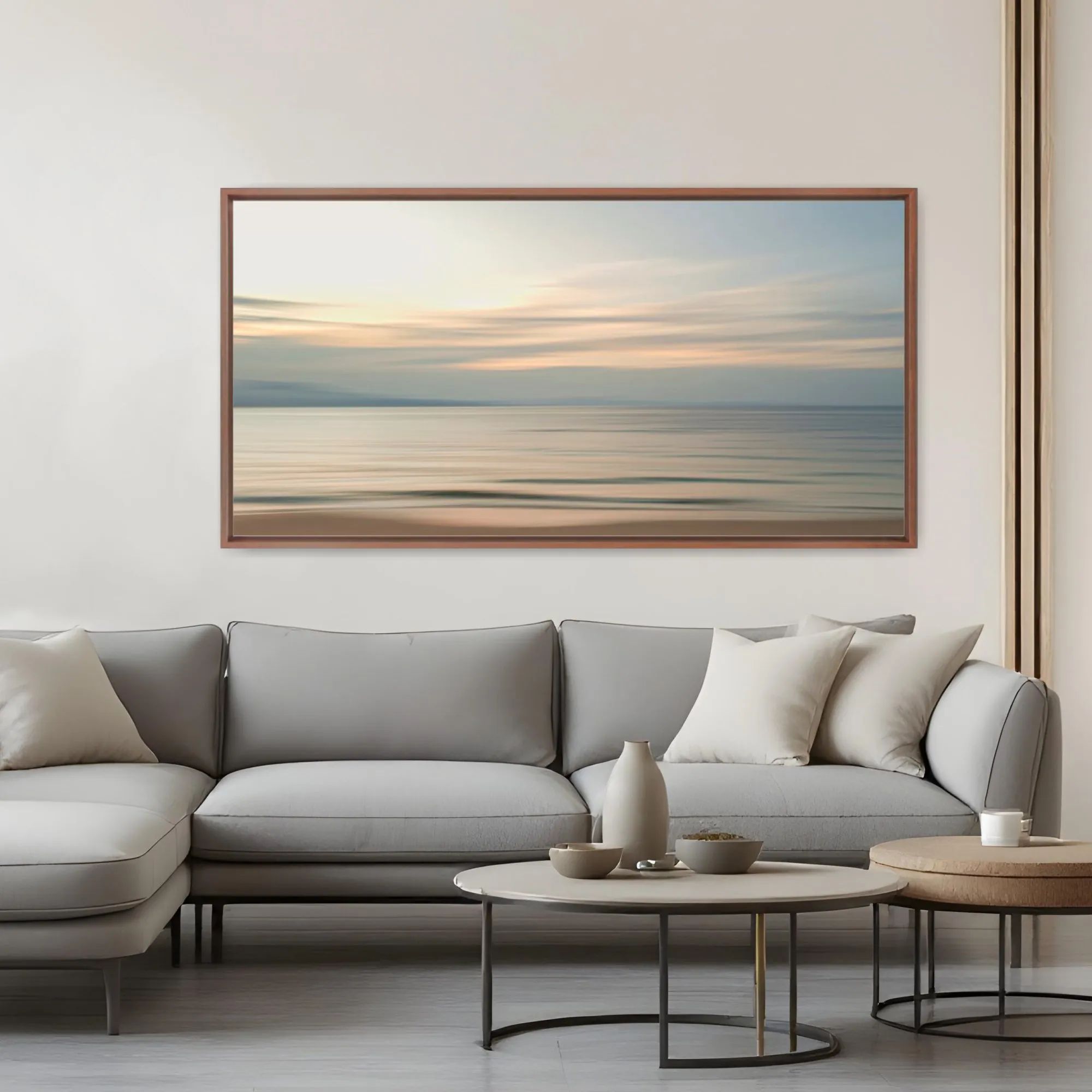 Quadro Abstrato Sunset At Sea Floripa por Ale Gazola