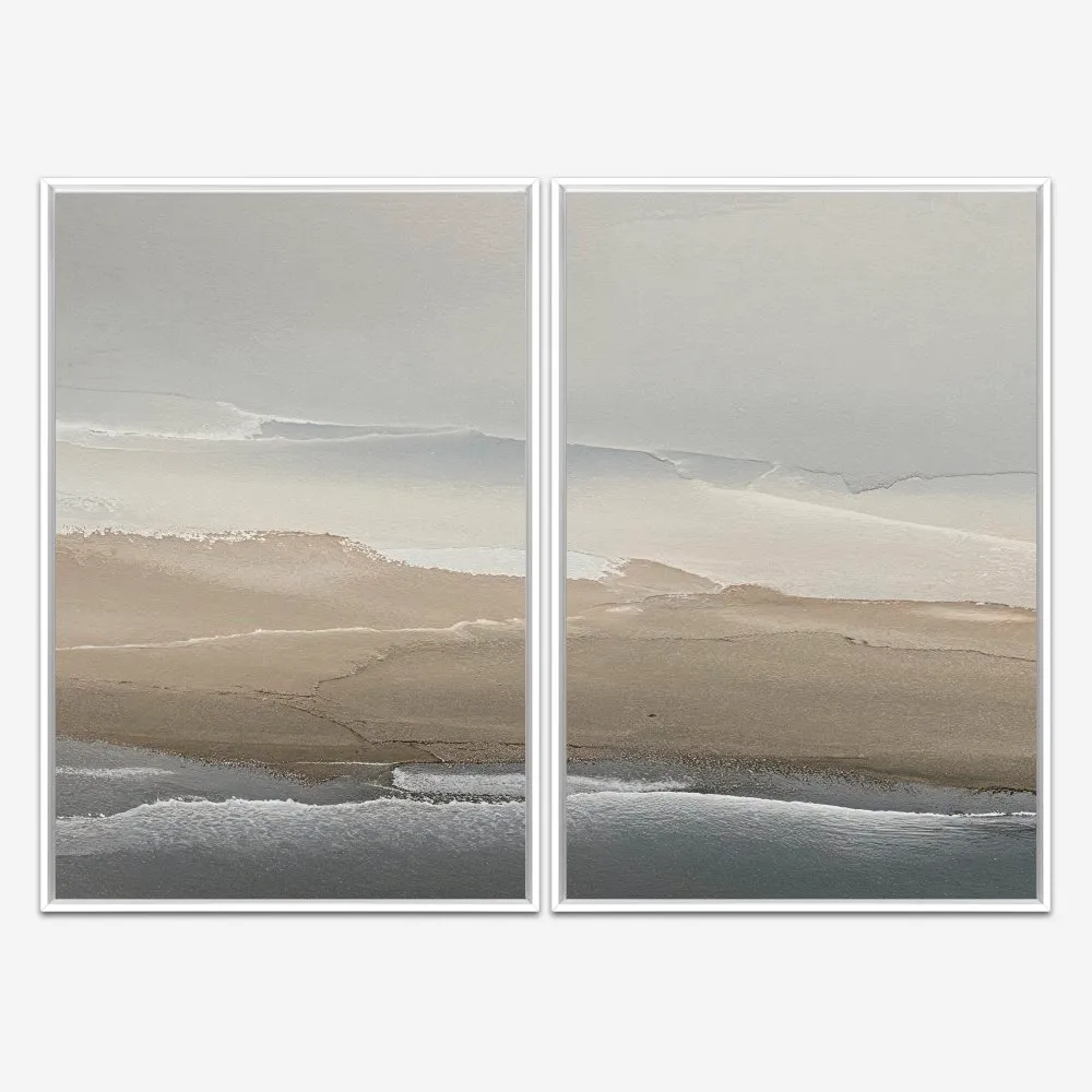 Quadro Peaceful Calm Abstract 2 kit duas telas - Imagem 4