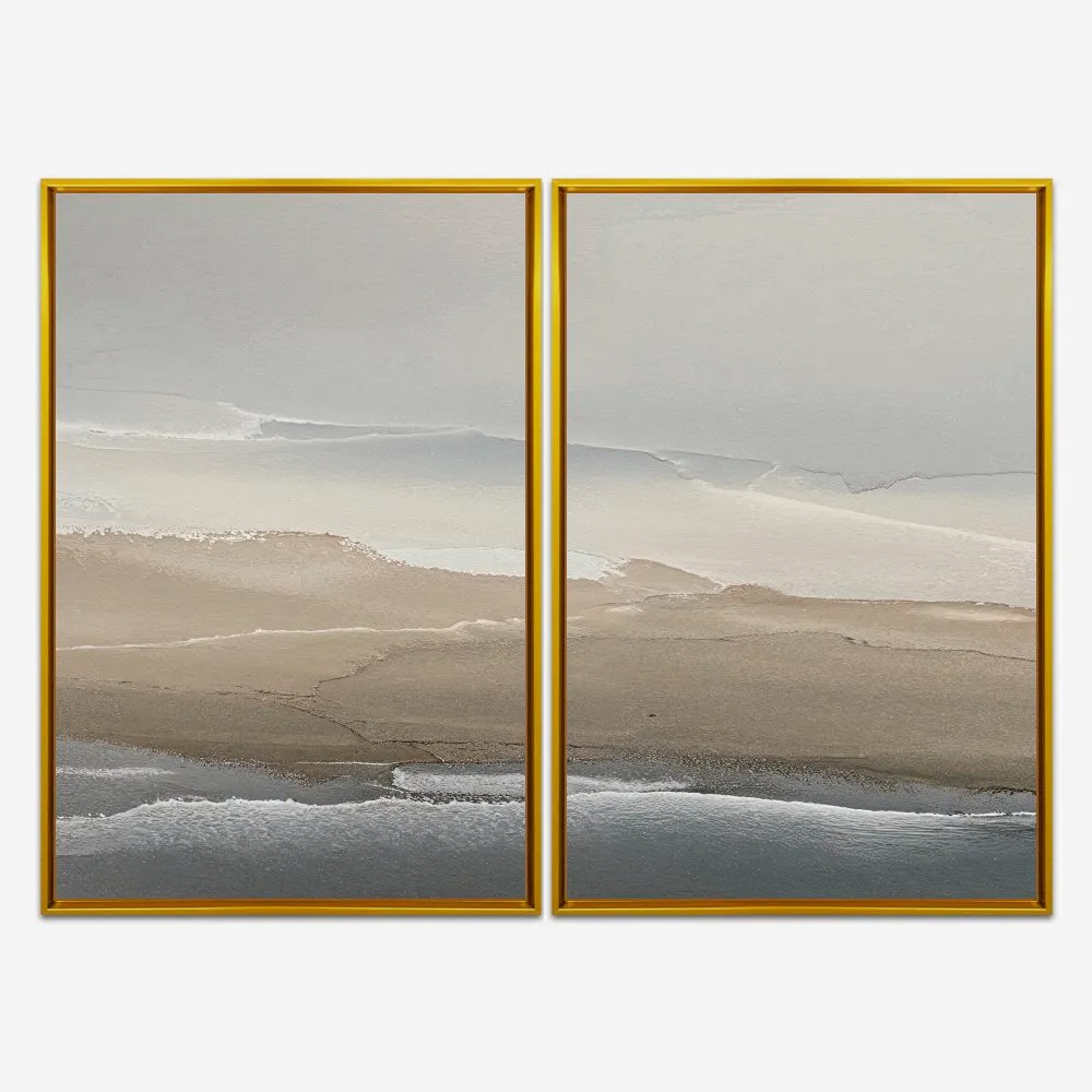Quadro Peaceful Calm Abstract 2 kit duas telas - Imagem 7