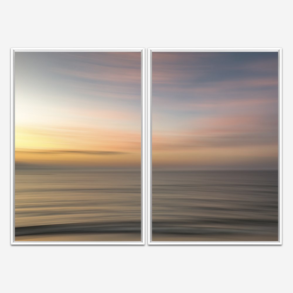 Quadro Abstrato Sea Wave por Ale Gazola kit duas telas - Imagem 4