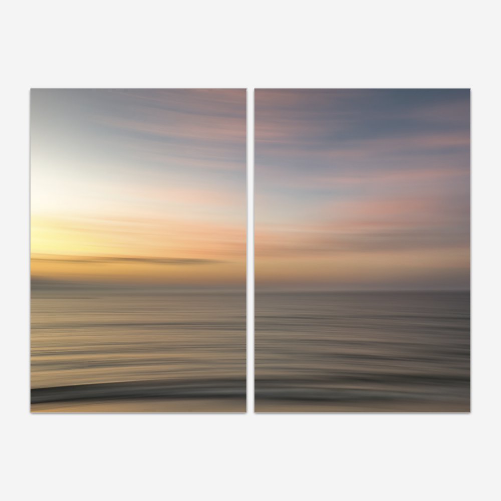 Quadro Abstrato Sea Wave por Ale Gazola kit duas telas - Imagem 2