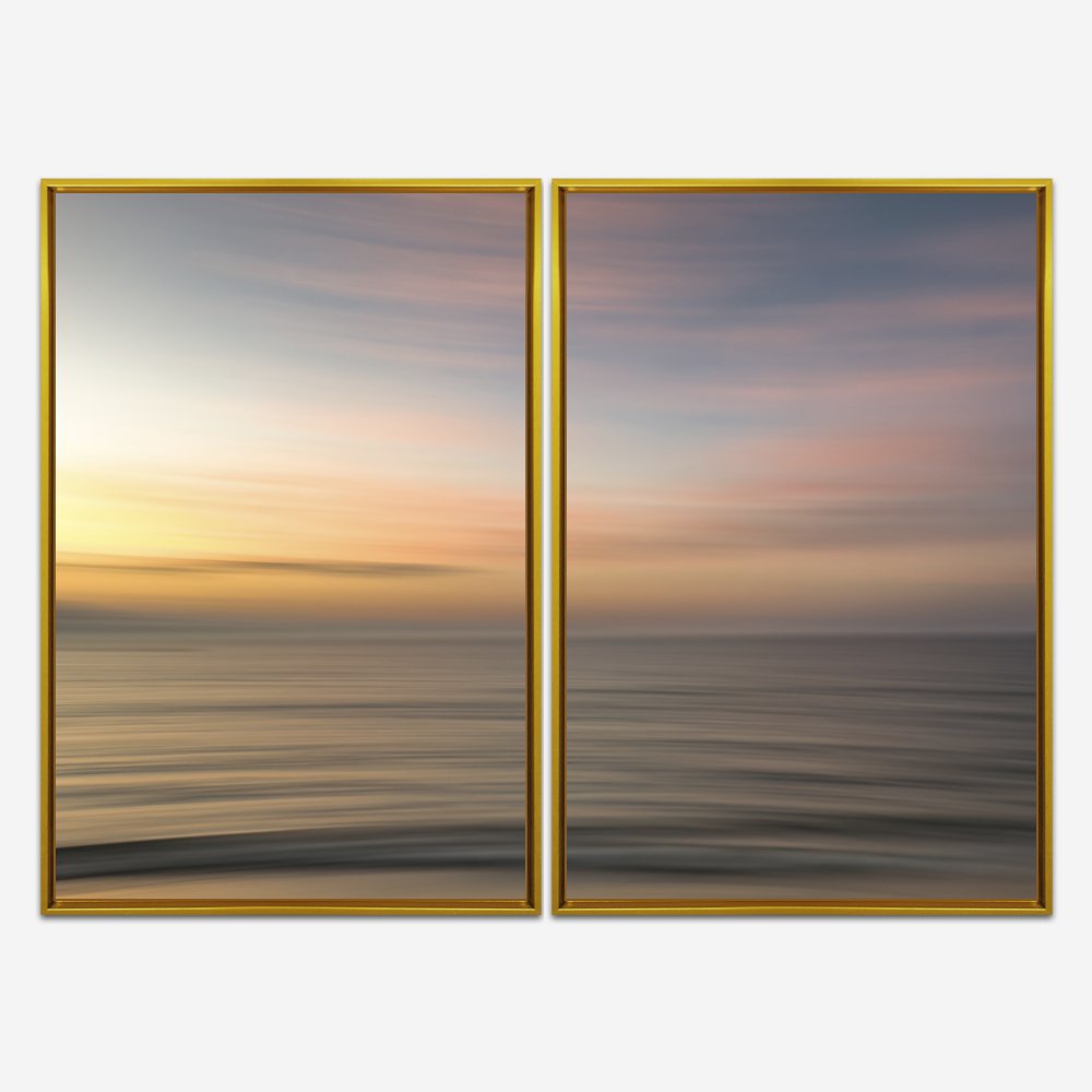 Quadro Abstrato Sea Wave por Ale Gazola kit duas telas - Imagem 7