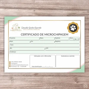 Certificado de Microchip Pet 30146
